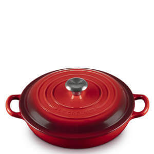 Le Creuset Signature Cerise Shallow Casserole 22cm